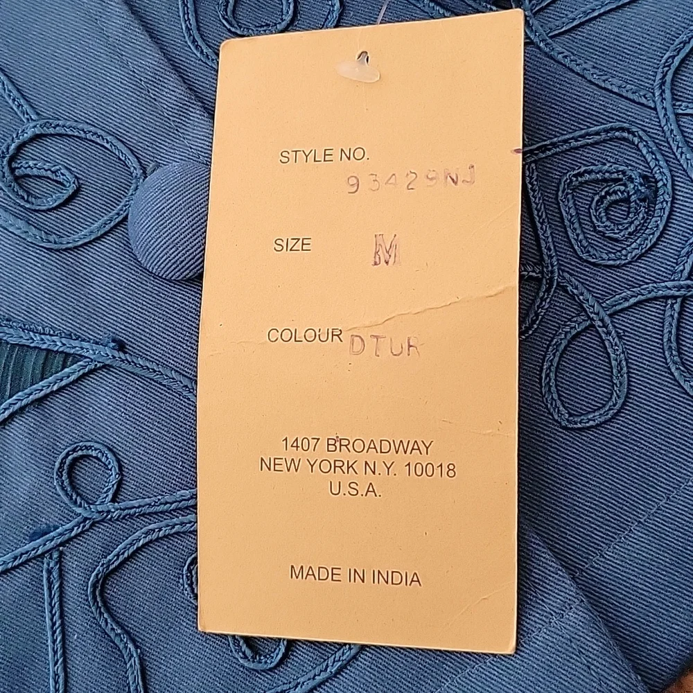 Life Styles Embellished Teal Jacket - Picture 9 of 10